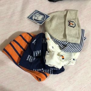 New 0-6 Month Baby Boy Gerber hats (set of 5 caps total)